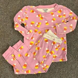 GAP Kids Pink Candy Corn Pajama Set 12-18 months